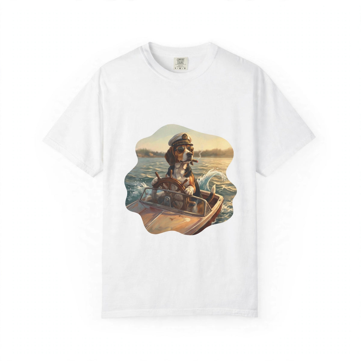 Beagle Captain Tee | Funny Summer Dog Graphic Shirt