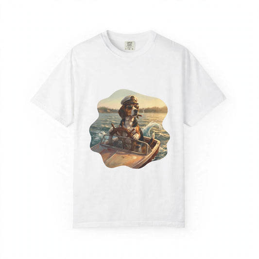 Beagle Captain Tee | Funny Summer Dog Graphic Shirt
