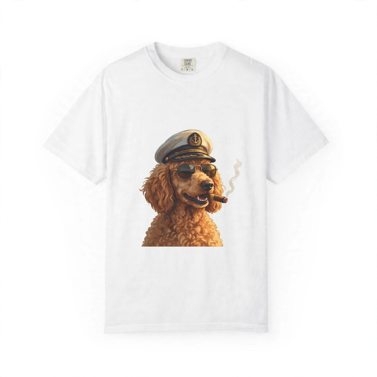 Poodle Captain Tee | Funny Summer Dog Graphic Shirt