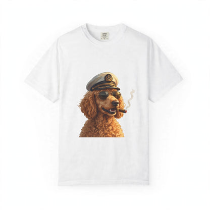 Poodle Captain Tee | Funny Summer Dog Graphic Shirt