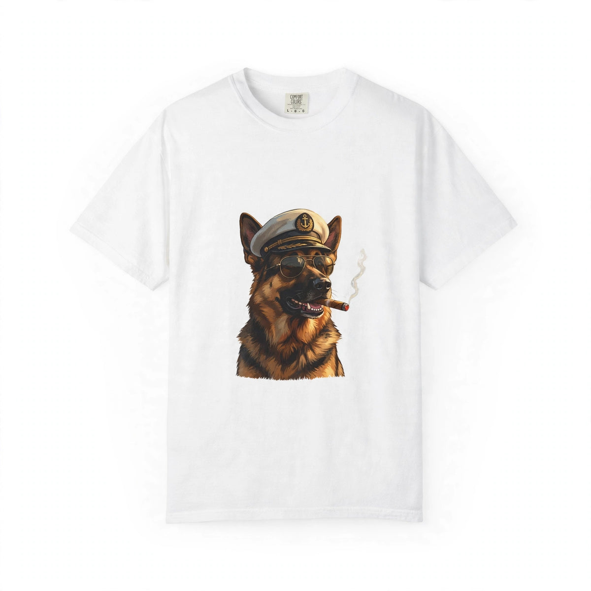 German Shepherd Captain Tee | Funny Summer Dog Graphic Shirt