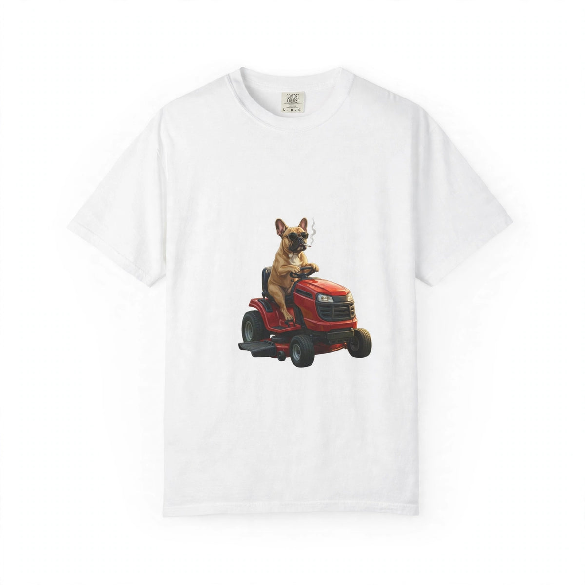 French Bulldog Lawn Mower Tee | Funny Spring Dog Graphic Shirt