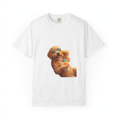 Goldendoodle Poolside Tee | Funny Summer Dog Graphic Shirt