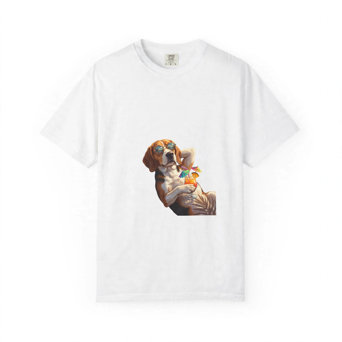 Beagle Poolside Tee | Funny Summer Dog Graphic Shirt