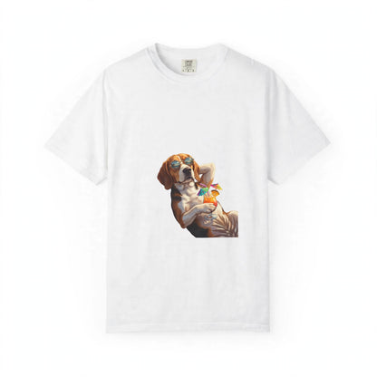 Beagle Poolside Tee | Funny Summer Dog Graphic Shirt