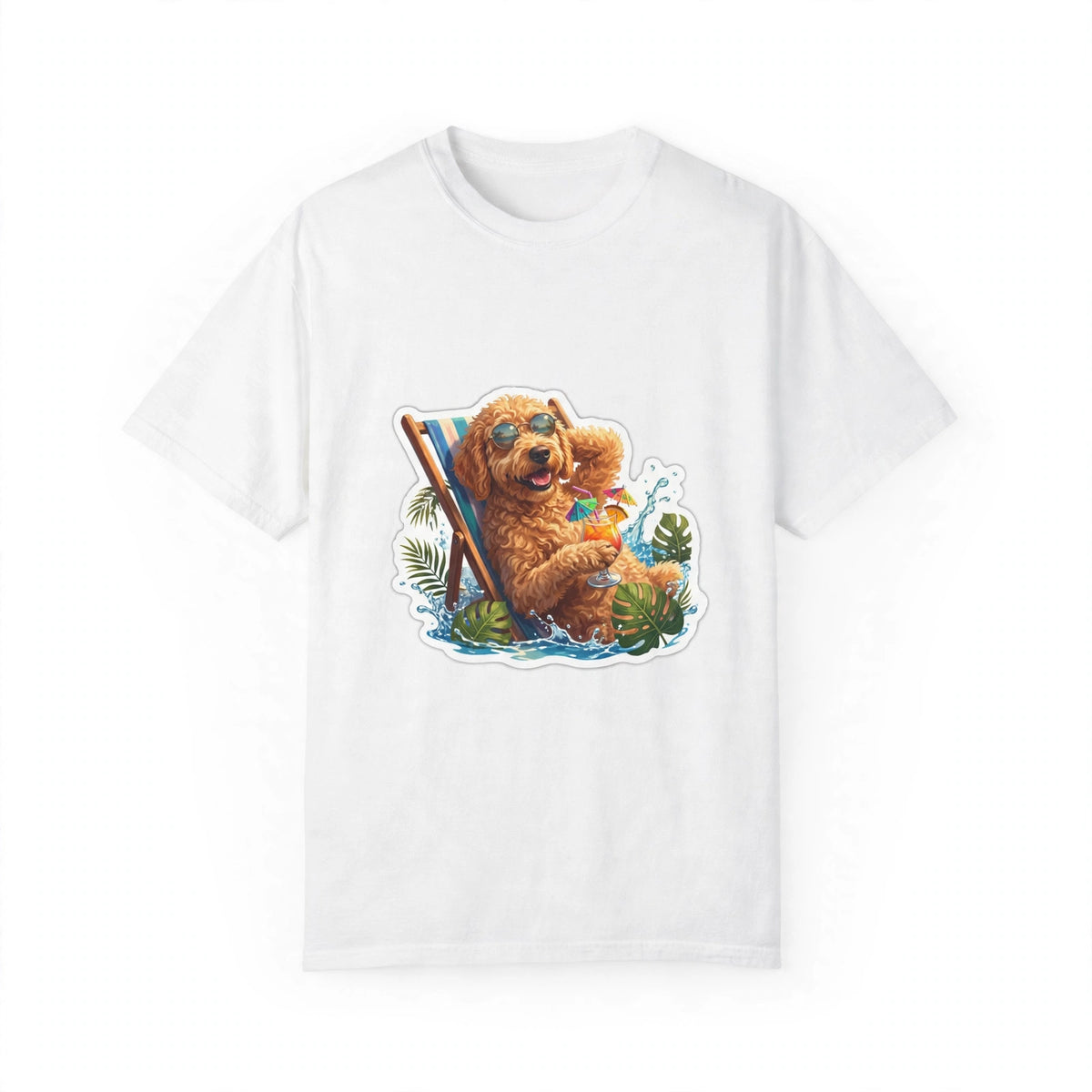 Poolside dog tee mockup v2