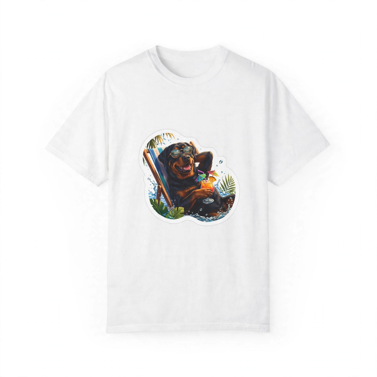 Poolside dog tee mockup v2
