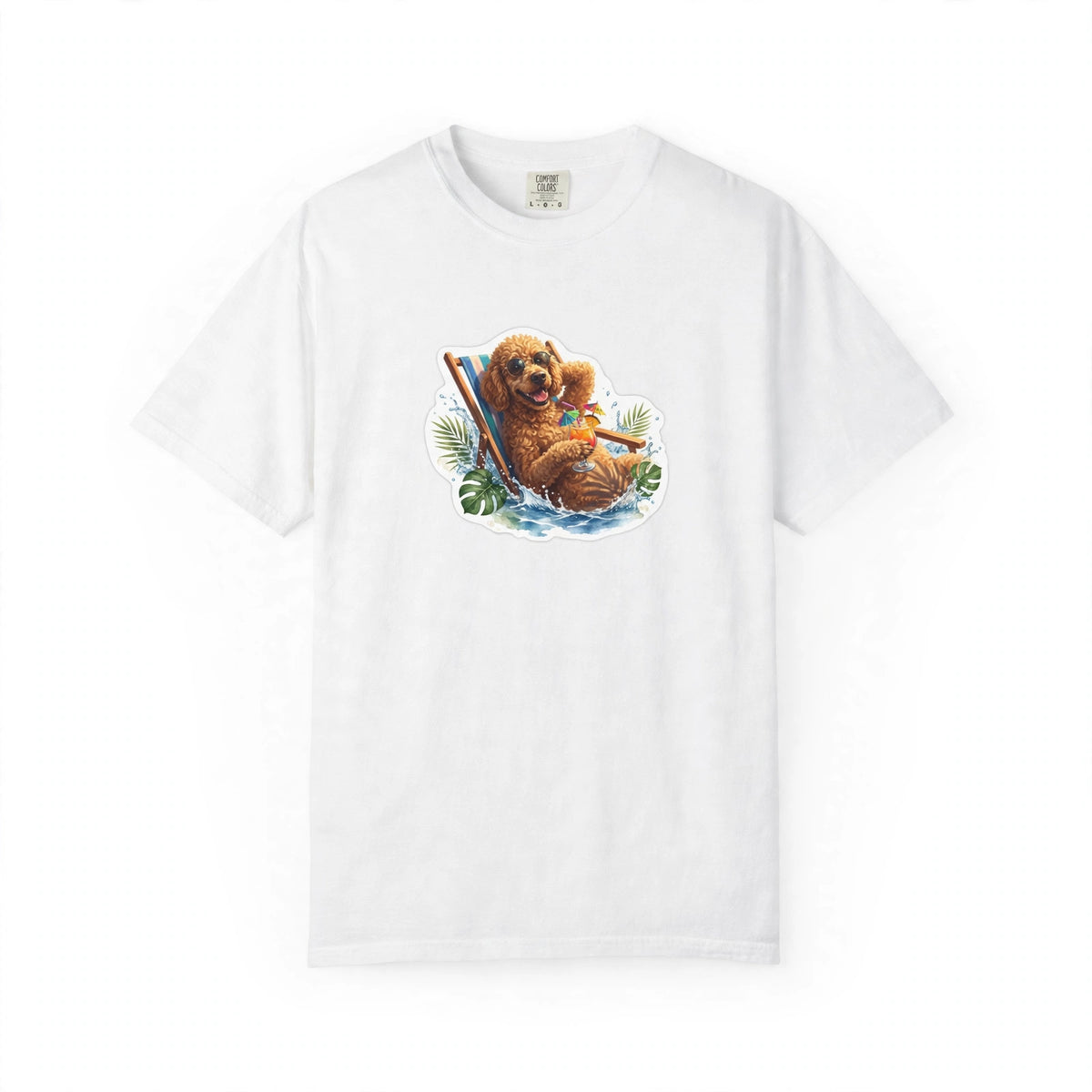 Poolside dog tee mockup v2