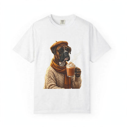 Boxer Pumpkin Spice Tee | Funny Fall Dog Graphic Shirt