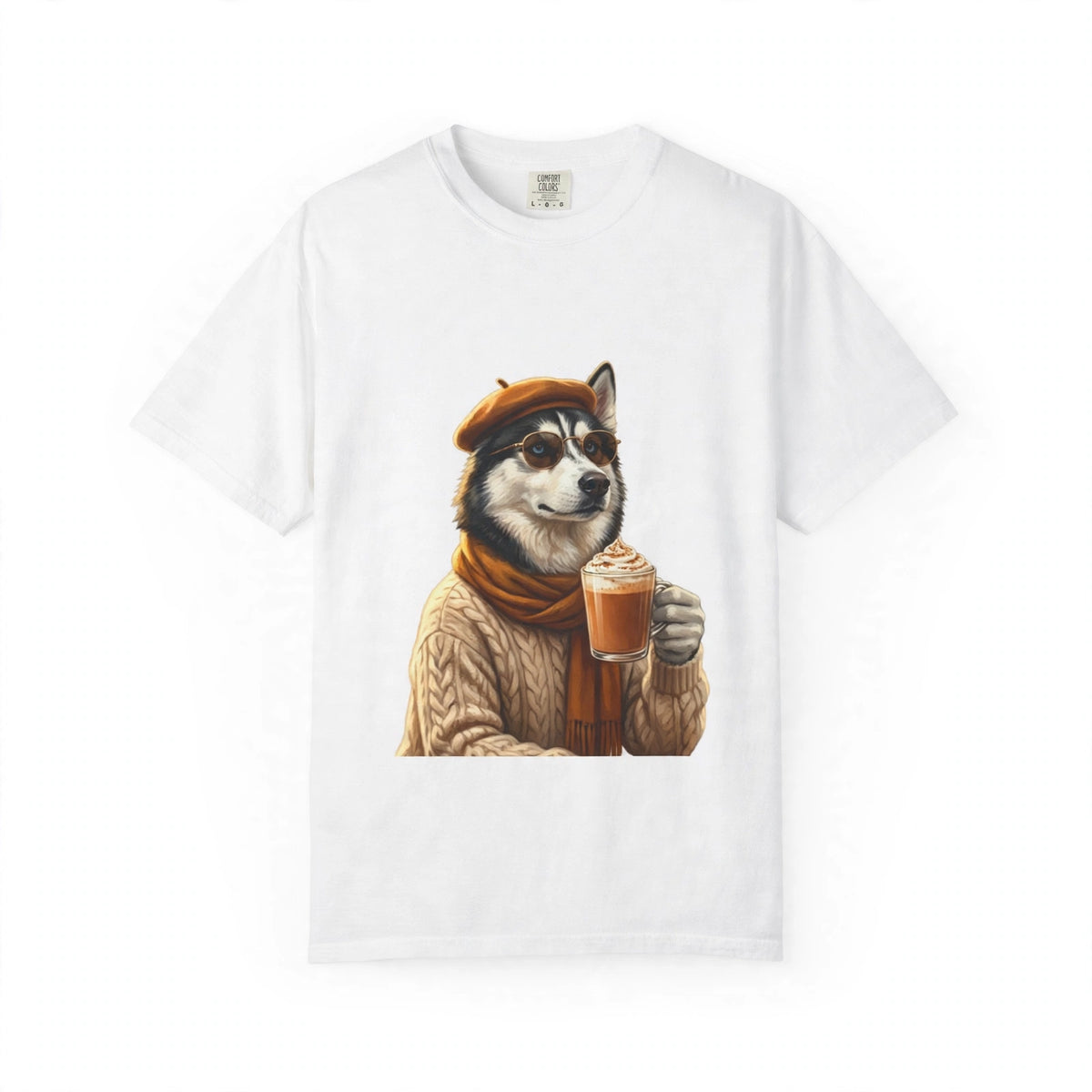 Siberian Husky Pumpkin Spice Tee | Funny Fall Dog Graphic Shirt