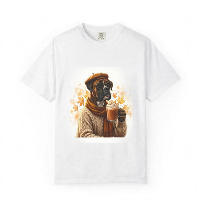Boxer Pumpkin Spice Tee | Funny Fall Dog Graphic Shirt
