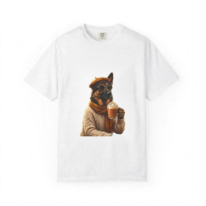 German Shepherd Pumpkin Spice Tee | Funny Fall Dog Graphic Shirt