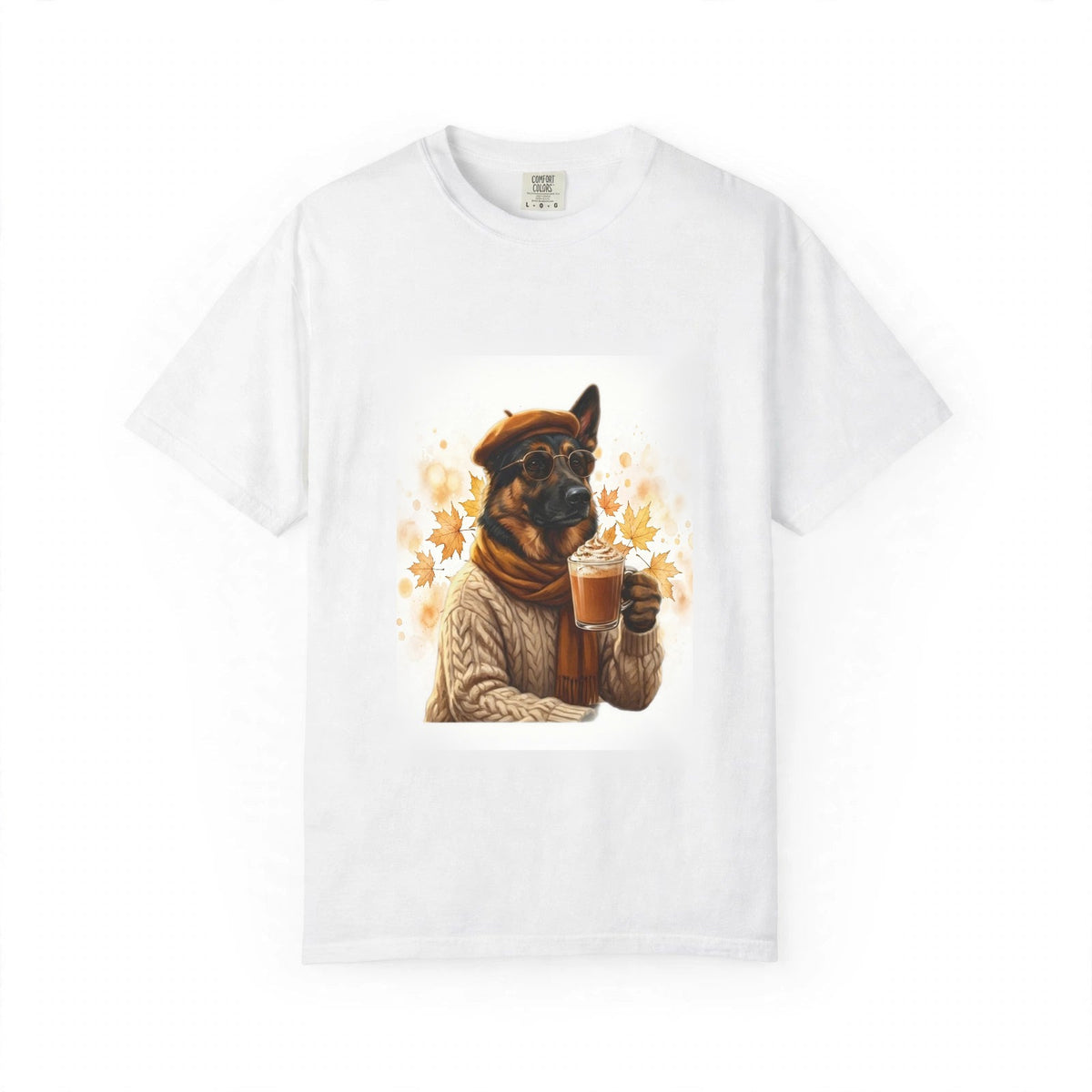 German Shepherd Pumpkin Spice Tee | Funny Fall Dog Graphic Shirt