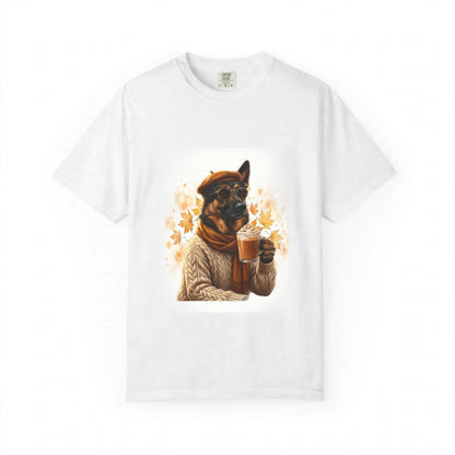 German Shepherd Pumpkin Spice Tee | Funny Fall Dog Graphic Shirt