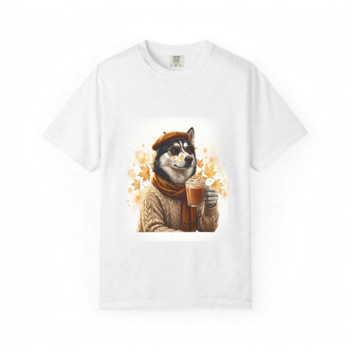 Siberian Husky Pumpkin Spice Tee | Funny Fall Dog Graphic Shirt