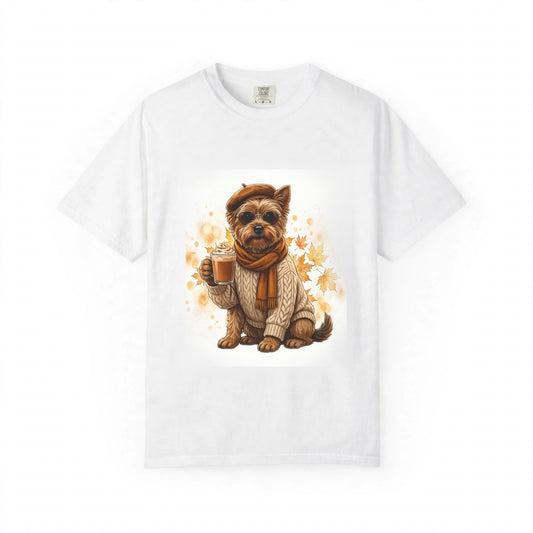 Yorkshire Terrier Pumpkin Spice Tee | Funny Fall Dog Graphic Shirt